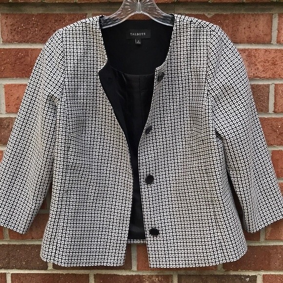 Talbots Suit Jacket Blazer sz 4 - Picture 6 of 15